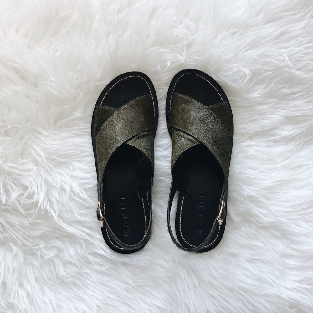 ⭐️SOLD⭐️ Marni crossover flat sandals